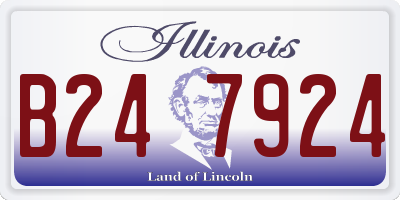 IL license plate B247924