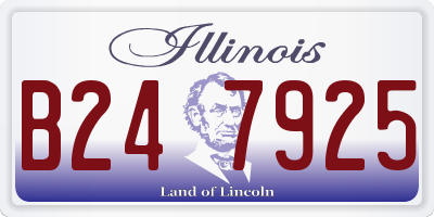 IL license plate B247925