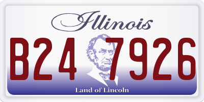 IL license plate B247926