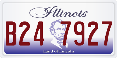 IL license plate B247927