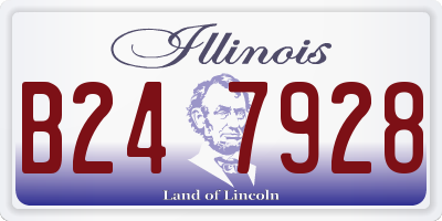 IL license plate B247928