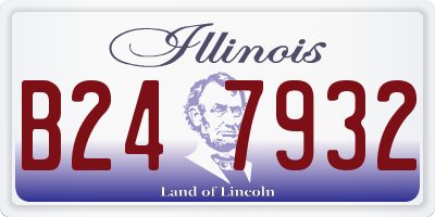 IL license plate B247932