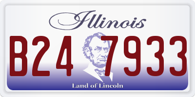 IL license plate B247933