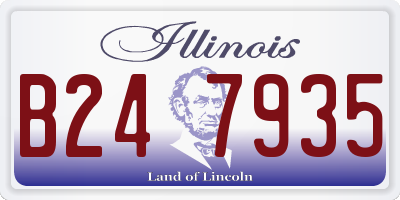 IL license plate B247935