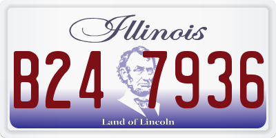 IL license plate B247936