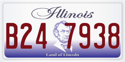 IL license plate B247938
