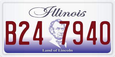 IL license plate B247940