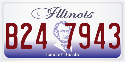 IL license plate B247943