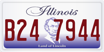 IL license plate B247944