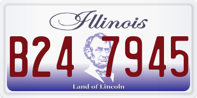IL license plate B247945