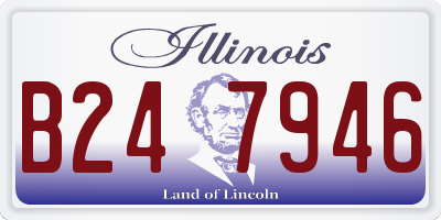 IL license plate B247946