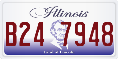 IL license plate B247948