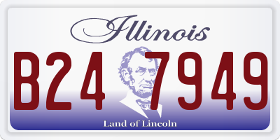 IL license plate B247949