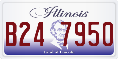 IL license plate B247950