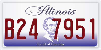 IL license plate B247951