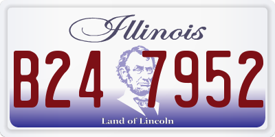 IL license plate B247952