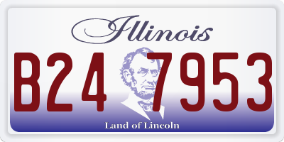 IL license plate B247953