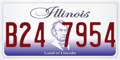 IL license plate B247954
