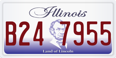 IL license plate B247955