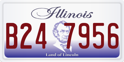 IL license plate B247956