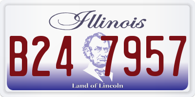 IL license plate B247957