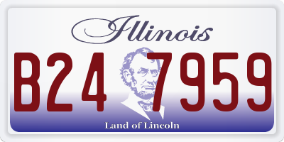 IL license plate B247959