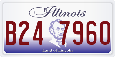 IL license plate B247960