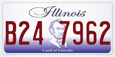 IL license plate B247962