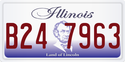 IL license plate B247963