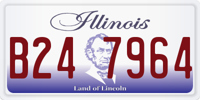 IL license plate B247964