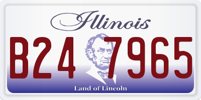 IL license plate B247965