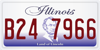 IL license plate B247966