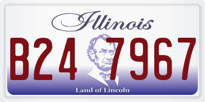 IL license plate B247967