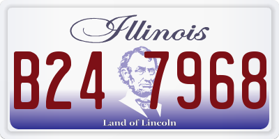 IL license plate B247968