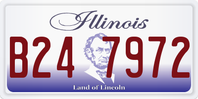 IL license plate B247972