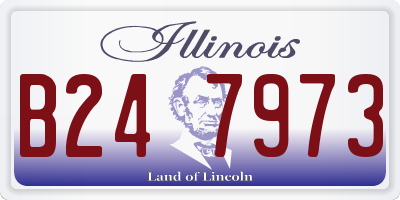 IL license plate B247973