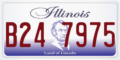 IL license plate B247975