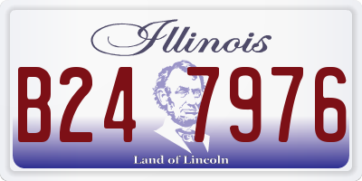 IL license plate B247976