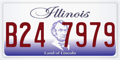 IL license plate B247979
