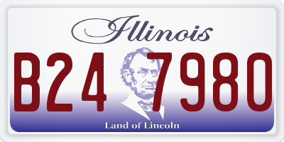 IL license plate B247980