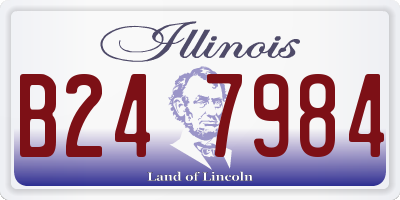 IL license plate B247984