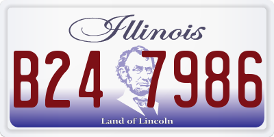 IL license plate B247986