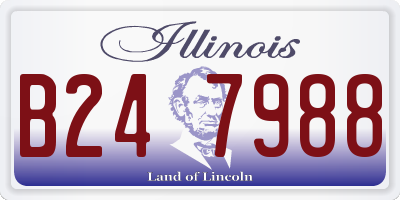 IL license plate B247988