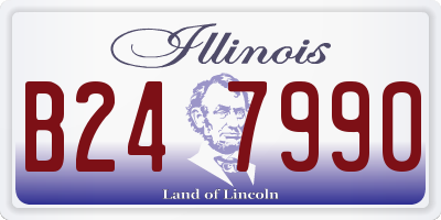 IL license plate B247990