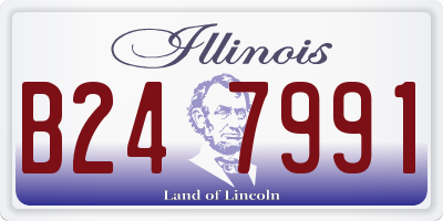 IL license plate B247991