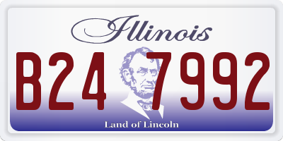 IL license plate B247992