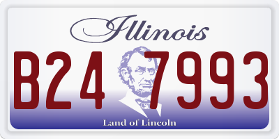 IL license plate B247993