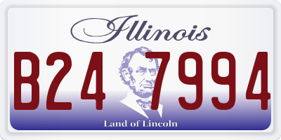 IL license plate B247994