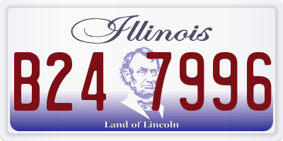 IL license plate B247996