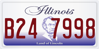 IL license plate B247998